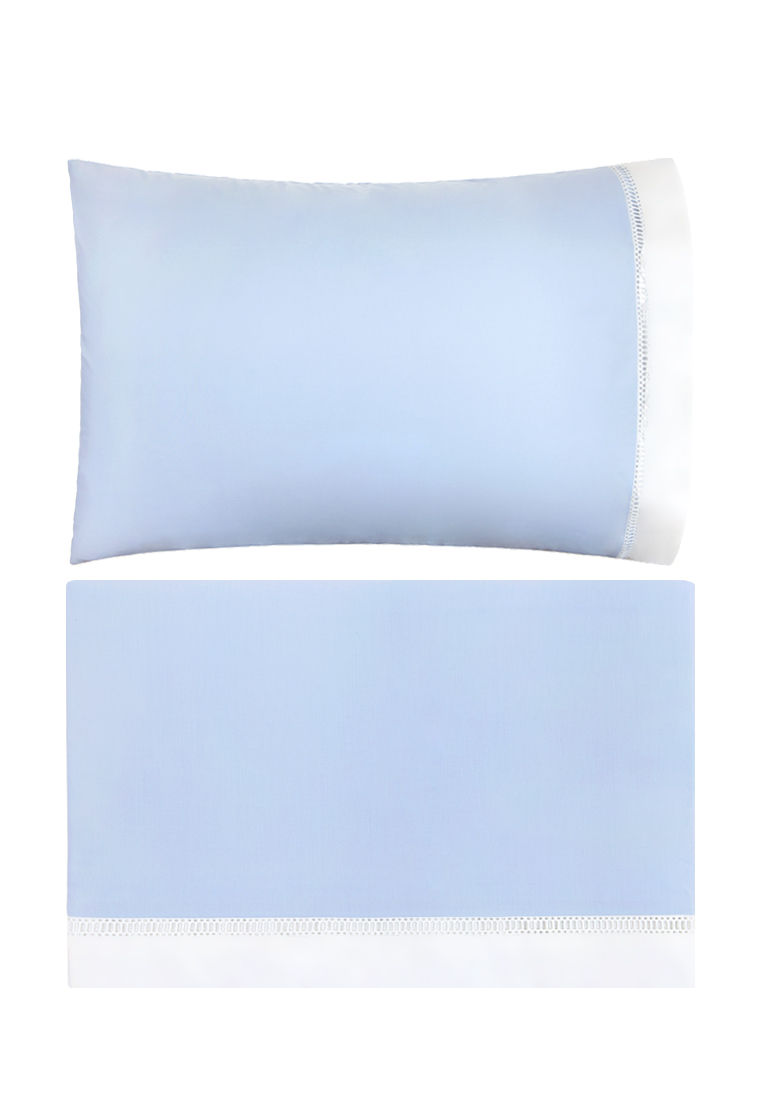 Пододеяльник ВЕСЕННИЙ САД, Хлопок 100% , перкаль, голубой/экрю вид 3