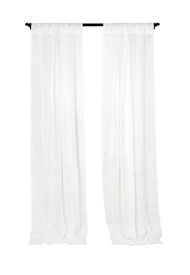 Штора  "TIMELESS",  р-р: 160х300, белый 2 шт.