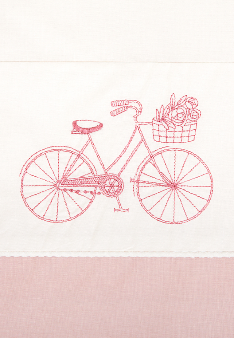 Комплект  постельного белья PARIS, перкаль, экрю/розовый вид 3