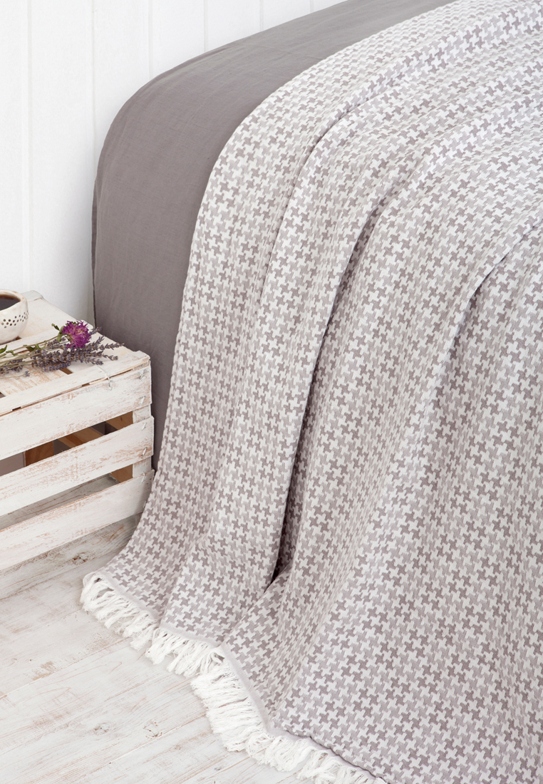 Покрывало "EASY LIFE" серый, в мешочке вид 3