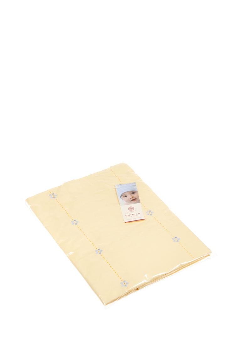 Чехол для бортика "НЕЗАБУДКИ", банановый/белый вид 2