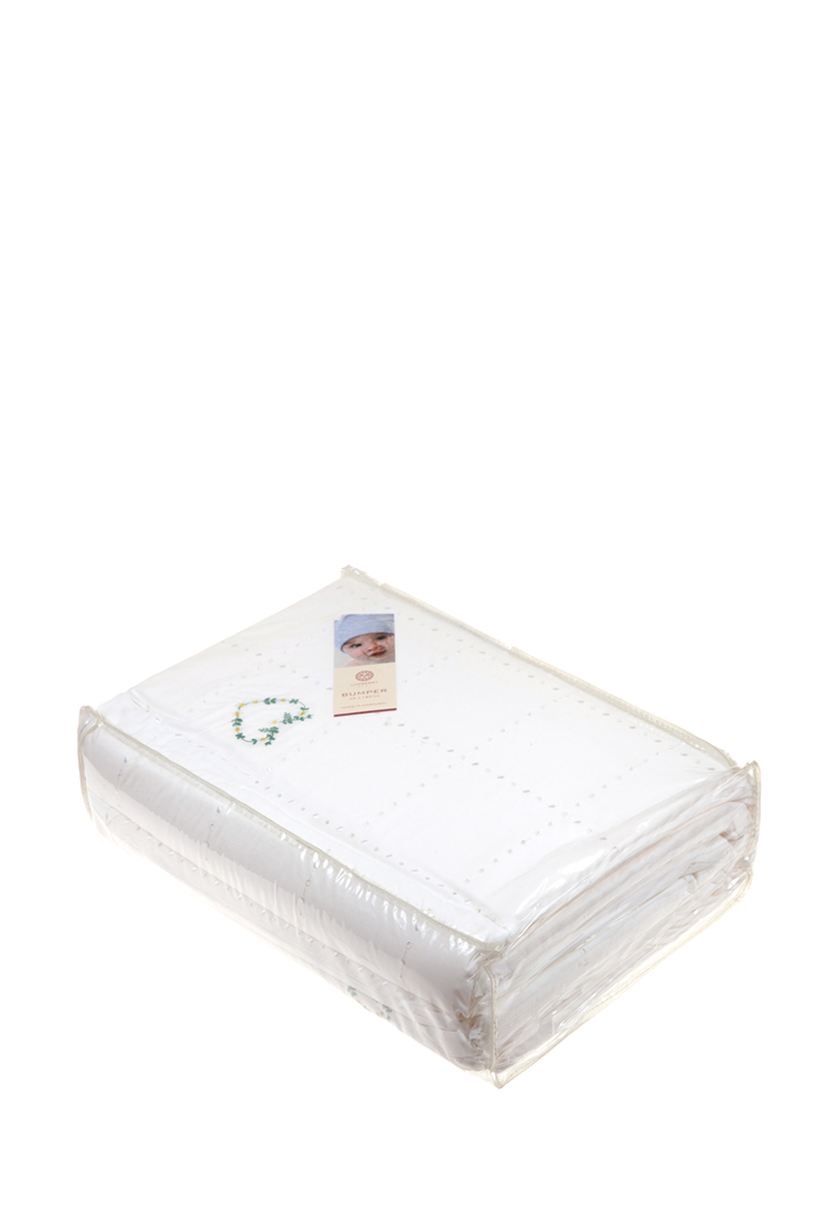 Бортик "СЕРДЕЧКИ NEW", белый/зеленый/желтый вид 4