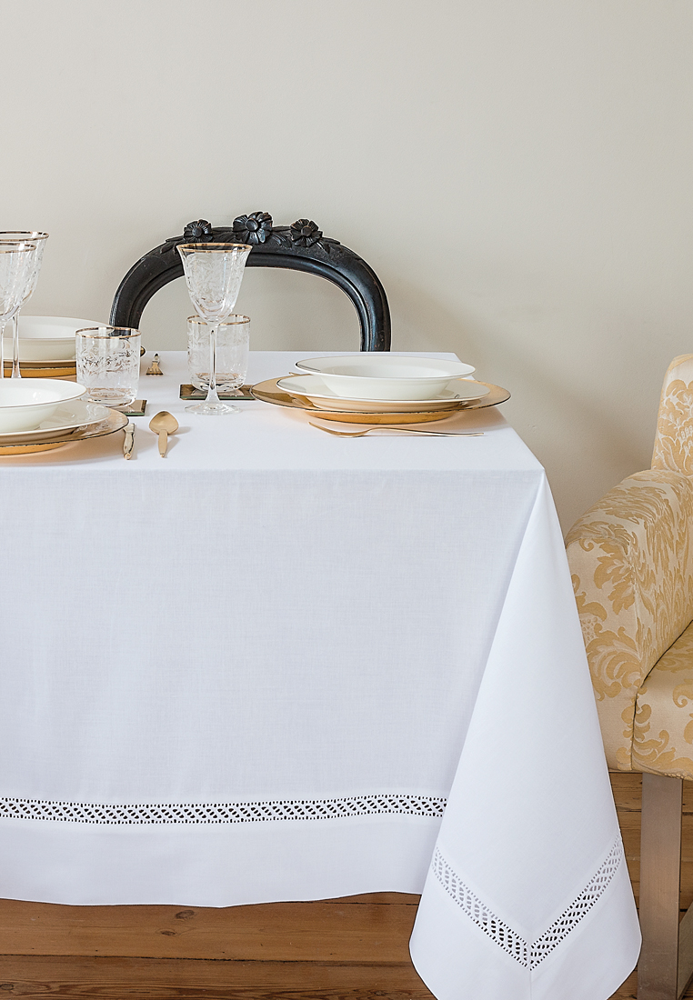 Скатерть коллекции "HOLIDAY", белый вид 2