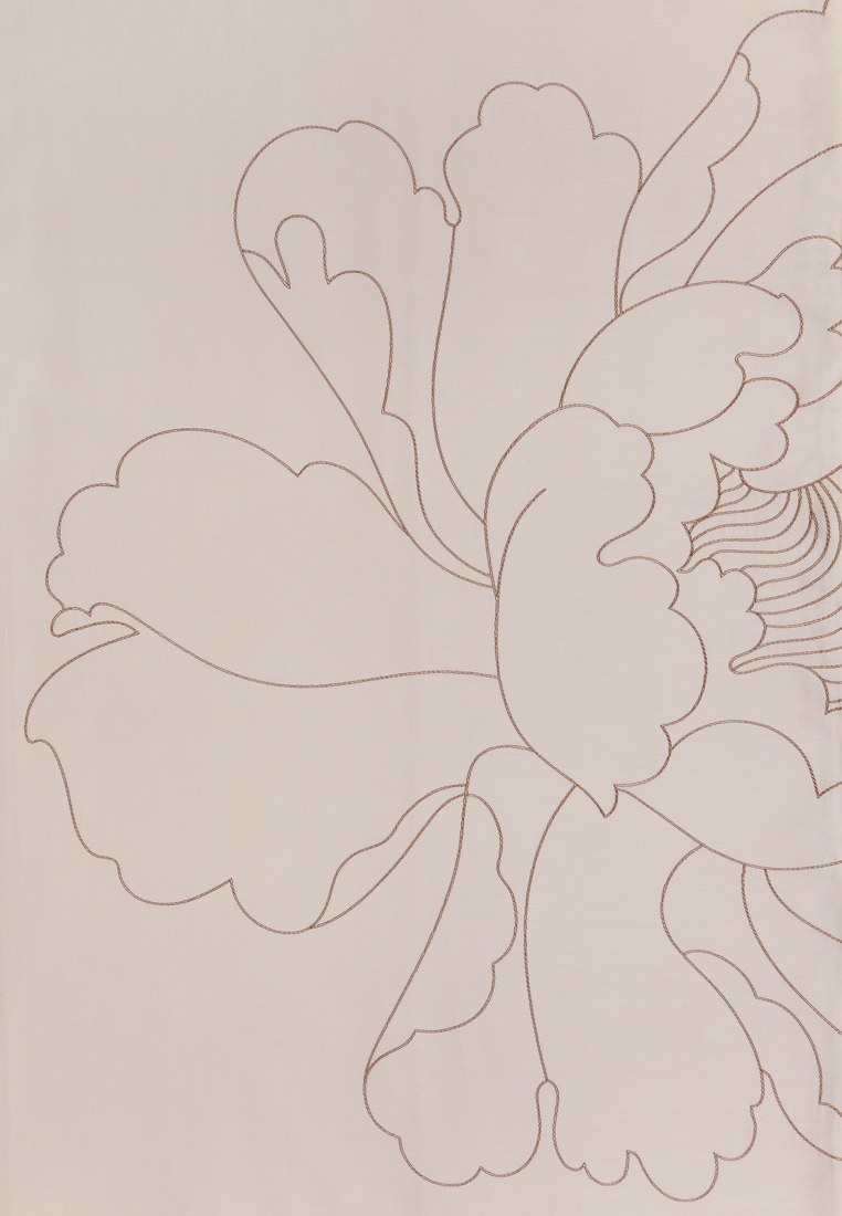 Наволочка PEONY, сатин, песочный/бежевый вид 2