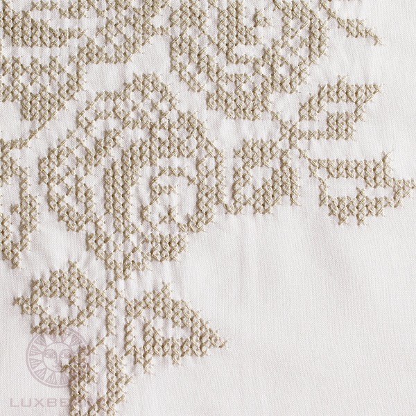 Наволочка ROSE, Хлопок 100%, перкаль, белый/натуральный вид 2