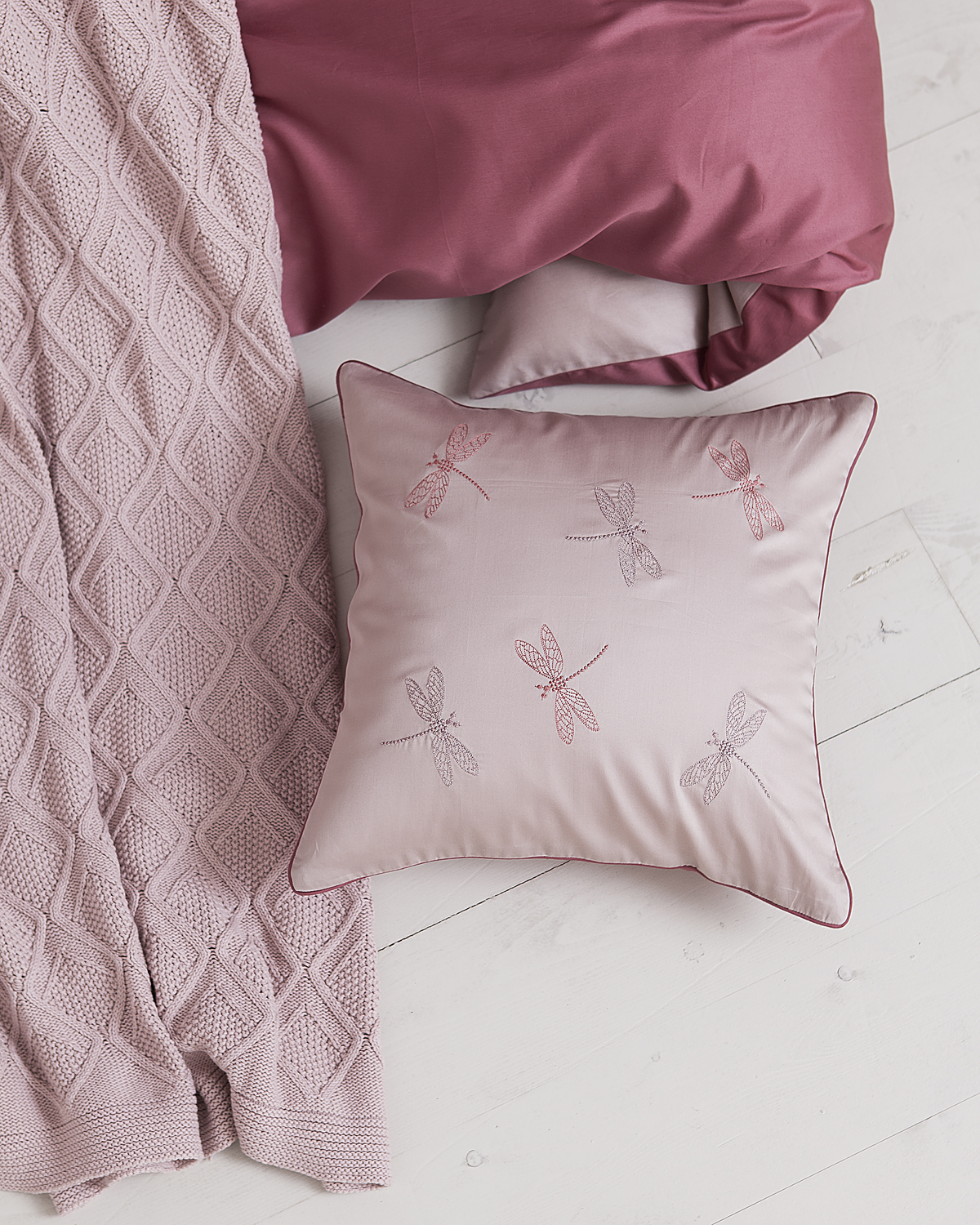 Наволочка "FAIRY TALE" сатин, р-р: 42х42 см, цвет: пудрово-розовый вид 3